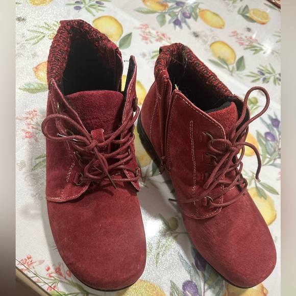 Propet Shoes - Propét Women's Red Ankle Boots (Wide fit)